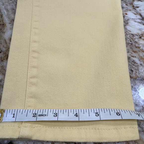 Talbots Simply Flattering 5 Pocket jeans - happy YELLOW color! Size 12P EUC - Picture 10 of 16